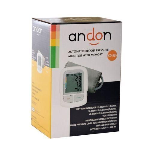 Andon Automatic Blood Pressure Monitor with Voice Function & Wide Cuff (KD-595)