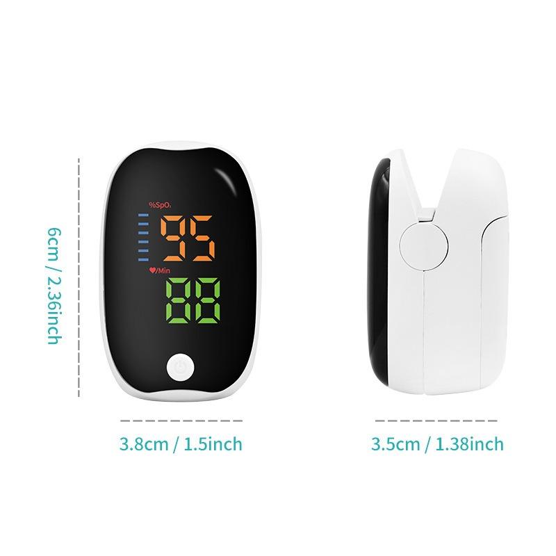 LK89 Home Finger Pulse Oximeter – Portable Blood Oxygen & Heart Rate Monitor with LED Display