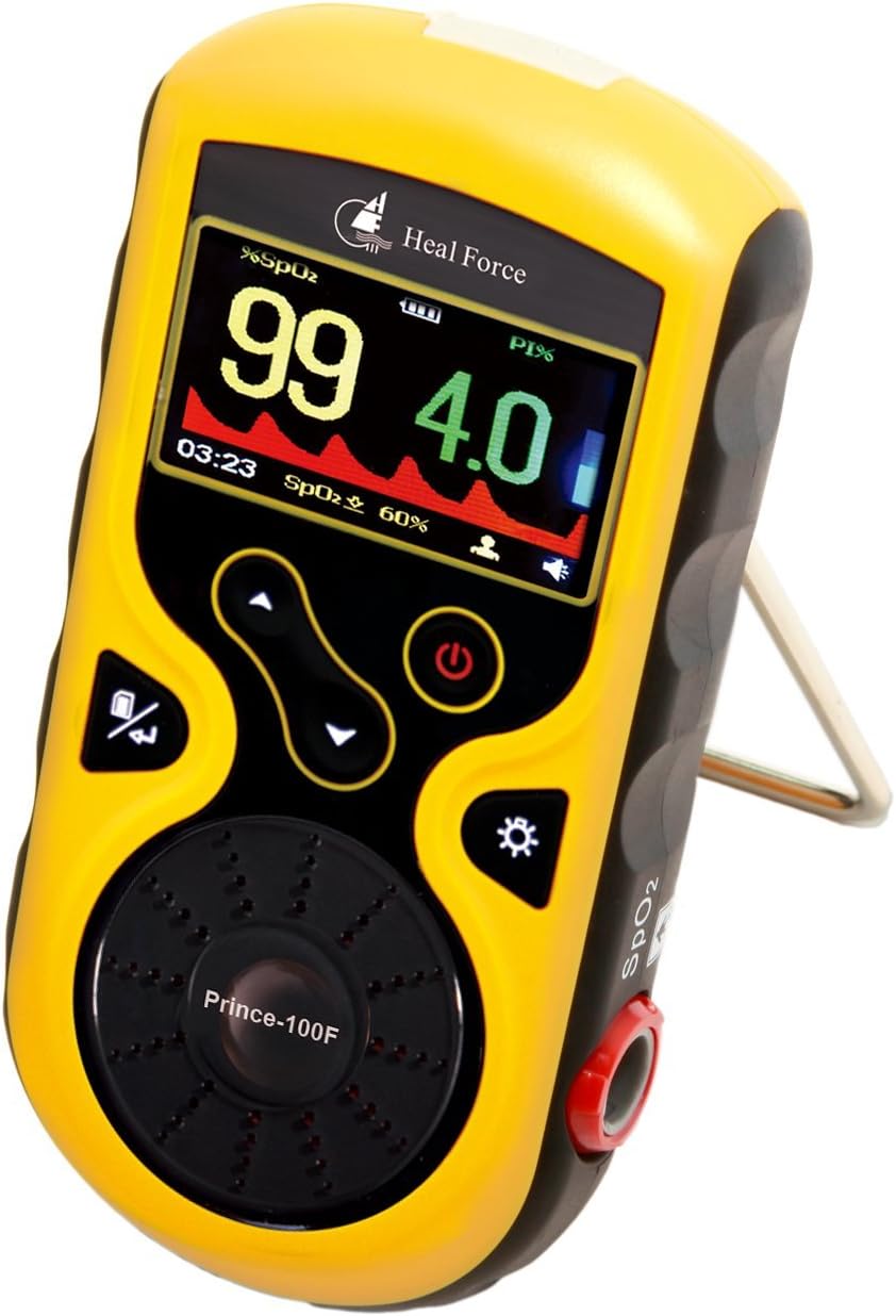 Heal Force Prince 100F Handheld Pulse Oximeter - Handheld SpO₂ & Pulse Monitor for Adults & Pediatrics