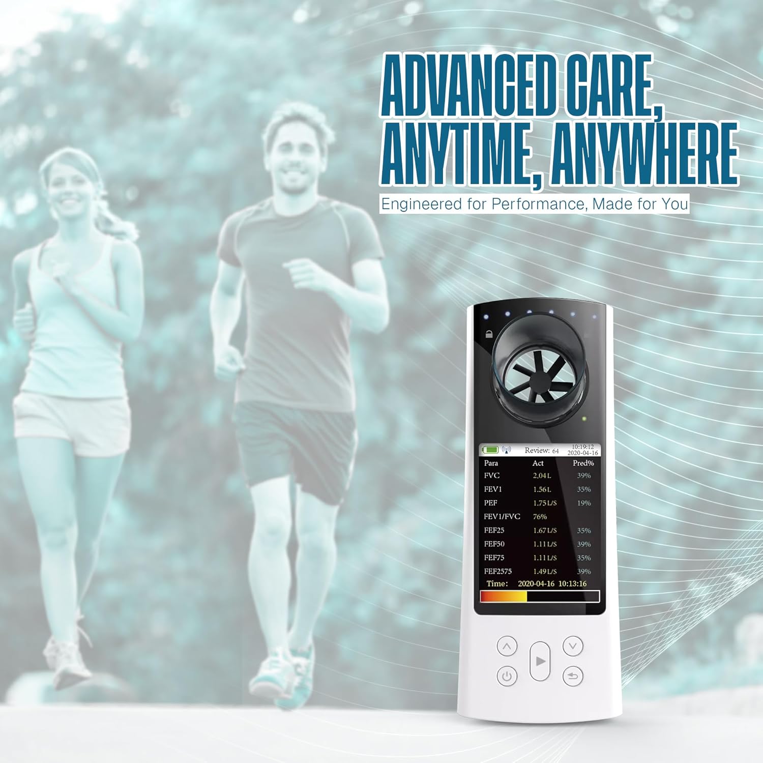 Digital Bluetooth Contec Spirometer SP80B – Advanced Lung Function Testing Device
