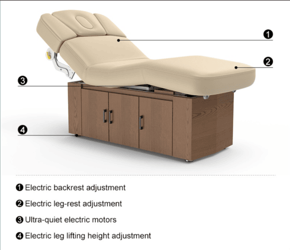 Alexander-B Multi-purpose Fully Electric Spa Treatment Table Massage Bed