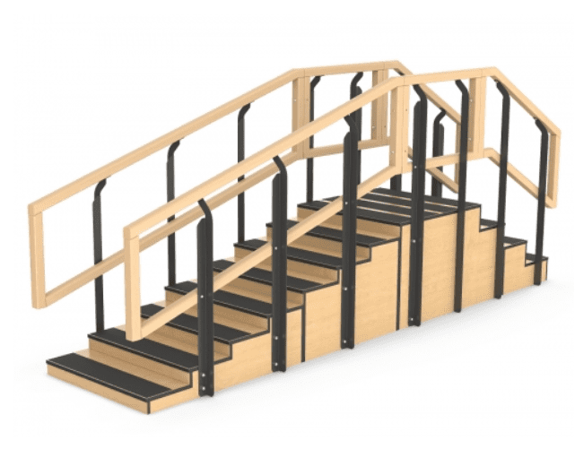 Convertible Rehab Staircase Training Stairs with Platform