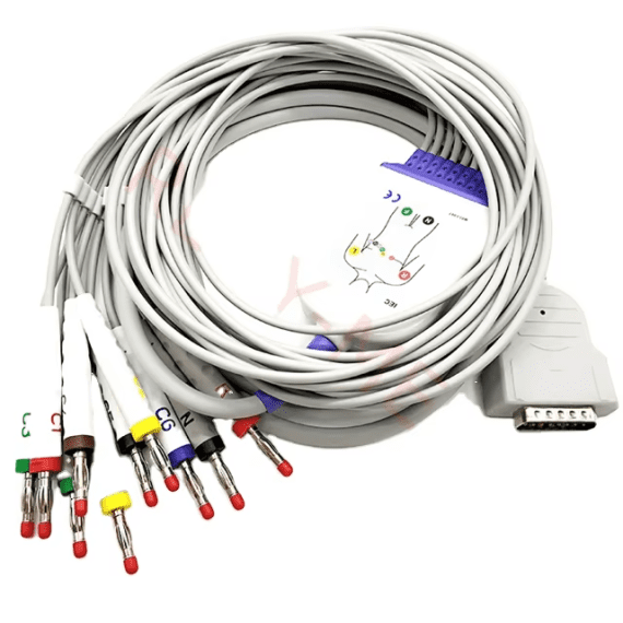 Medical Holter 10 Lead ECG Cables