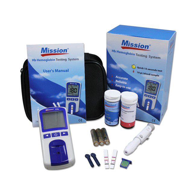 Mission HB Hemoglobin Testing Device – Portable Blood Analyzer