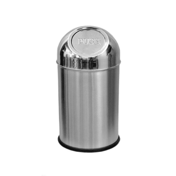 Stainless Steel Push Can Bin