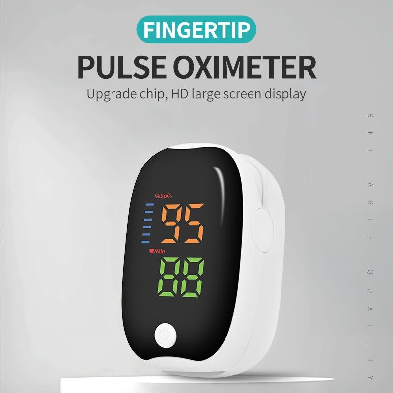 LK89 Home Finger Pulse Oximeter – Portable Blood Oxygen & Heart Rate Monitor with LED Display