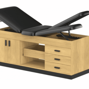 Clinic Cabinet Style Double Adjustable Leg Rest Table Medical Treatment Table