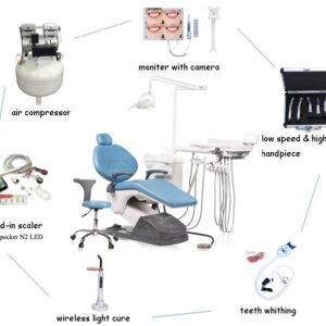 Full Option Dental Chair Unit( Sky Blue ) — Complete Dental Workstation