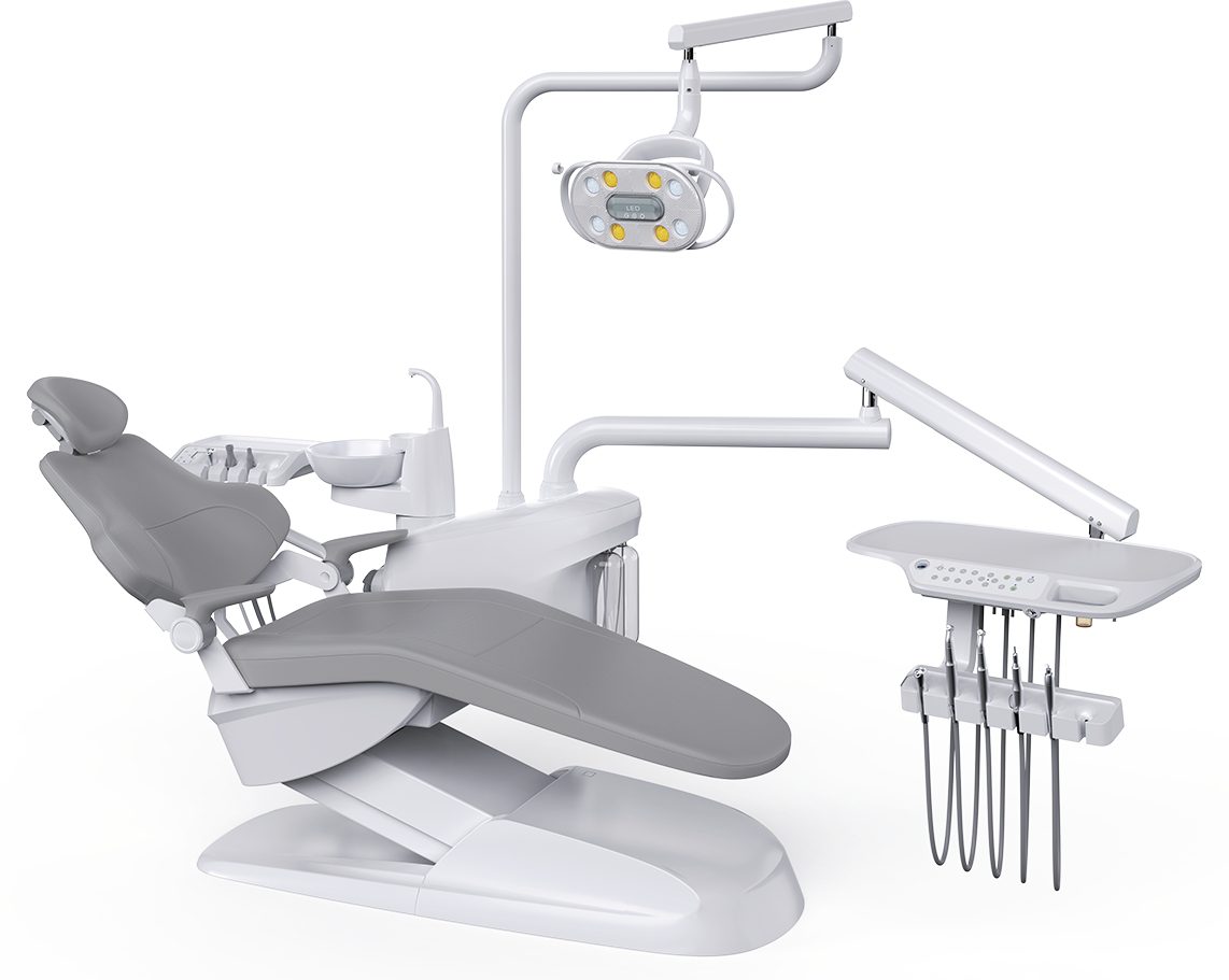 Luxury Full Option Dental Chair Unit with LED Operating Light and Delivery System