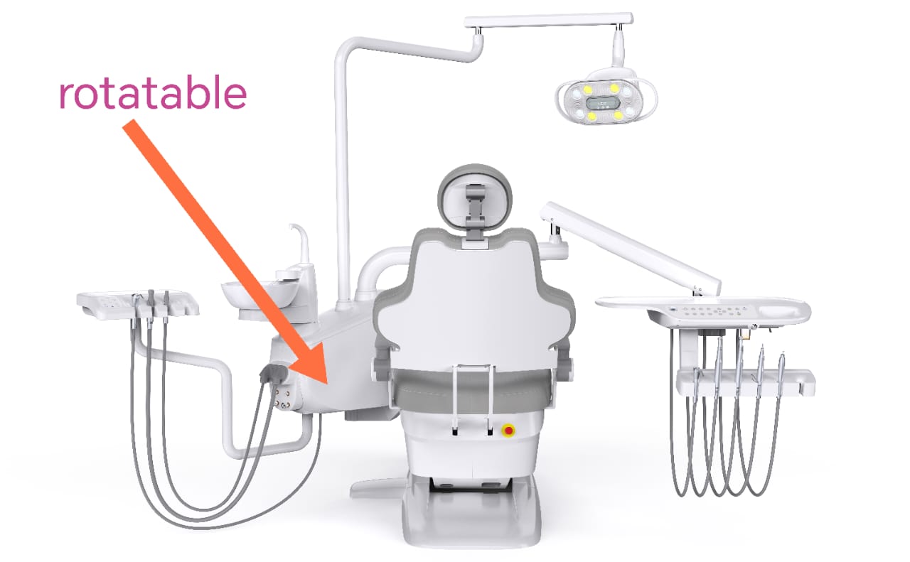 Luxury Full Option Dental Chair Unit with LED Operating Light and Delivery System