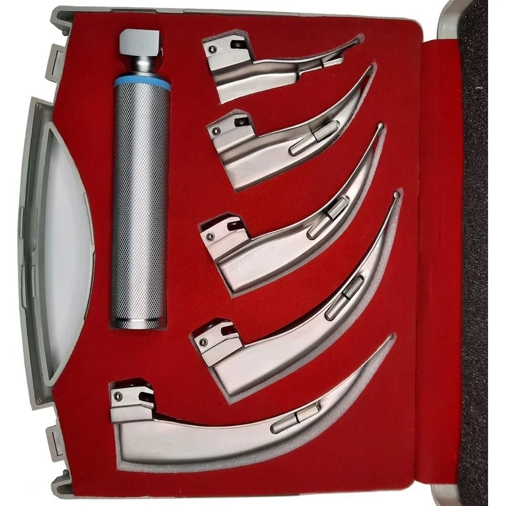 5 Blades Laryngoscope Set – High Quality Stainless Steel
