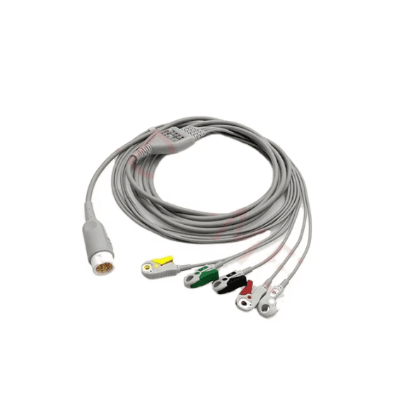 Medical 5 Lead Clip ECG Cables
