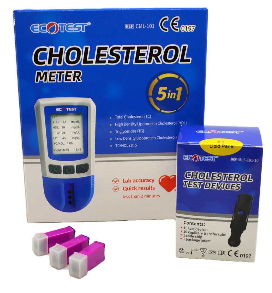 EcoTest 5-in-1 Cholesterol Monitoring System (CML-101)